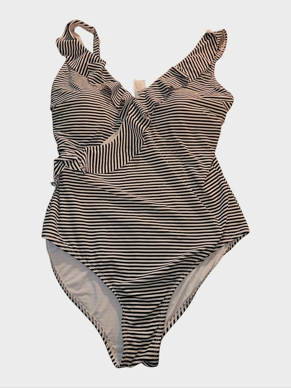 Niptuck Swim Striped One Piece Slimming Swimsuit 8 Beach Vacation